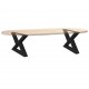 Sonata H Крака за масичка за кафе 2 бр. черни 60x(30-31,3) cm стомана