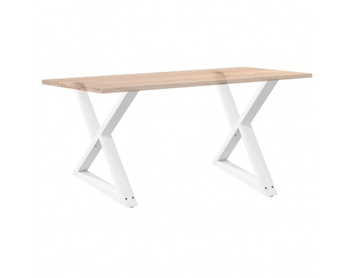 Sonata H Крака за трапезна маса 2 бр. бели 90x(72-73,3) cm стомана