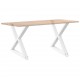 Sonata H Крака за трапезна маса 2 бр. бели 90x(72-73,3) cm стомана