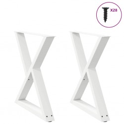 Sonata H Крака за трапезна маса 2 бр. бели 70x(72-73,3) cm стомана - Piese pentru mese