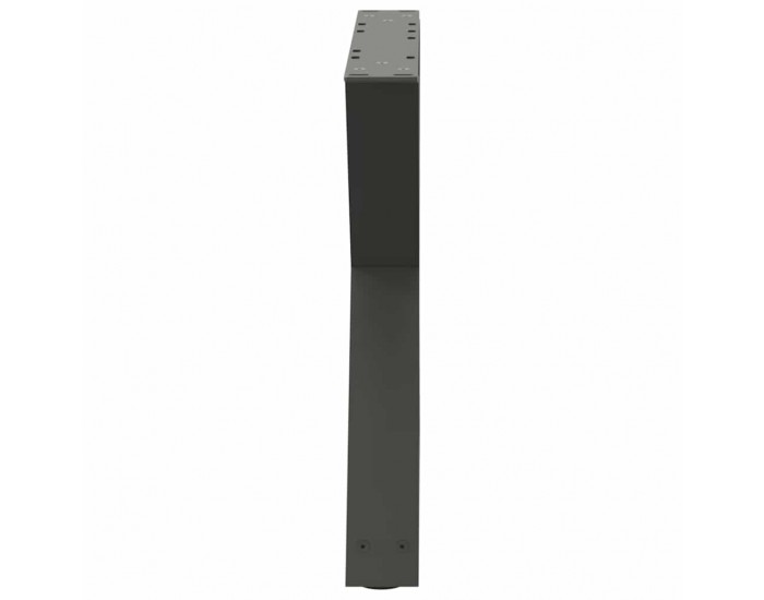 Sonata H Крака за масичка за кафе 2 бр. антрацит 50x(42-43,3) см стомана
