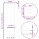 Sonata H Крака за масичка за кафе 4 бр антрацит 30-32 см стомана