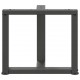 Sonata H Крака за холна маса T-образна 2 бр 50x25x(42-43) см стомана