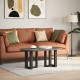 Sonata H Крака за холна маса T-образна 2бр черни 38x25x(42-43)см стомана