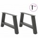 Sonata H Крака за холна маса A-образна 2бр антрацит 60x(30-31)см стомана