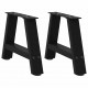 Sonata H Крака за холна маса с A-образна 2 бр черни 30x(30-31)см стомана