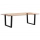 Sonata Picioare de masă în formă de V, 2 buc., negru, 100 x (72-73,3) cm, oțel