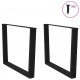 Sonata Picioare de masă în formă de V, 2 buc., negru, 100 x (72-73,3) cm, oțel