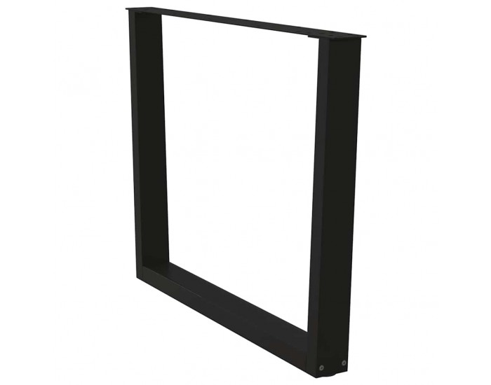 Sonata Picioare de masă în formă de V, 2 buc., negru, 100 x (72-73,3) cm, oțel