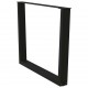 Sonata Picioare de masă în formă de V, 2 buc., negru, 100 x (72-73,3) cm, oțel