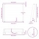 Sonata H Крака за трапезна маса с U-образна форма 2 бр. 90x(72-73) cm