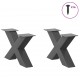 Sonata H Крака за масичка за кафе с форма на буквата X 2 бр. антрацит