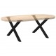 Sonata H Крака за масичка за кафе с форма на X 2 бр. черни 70x(42-43) cm