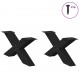 Sonata H Крака за масичка за кафе с форма на X 2 бр. черни