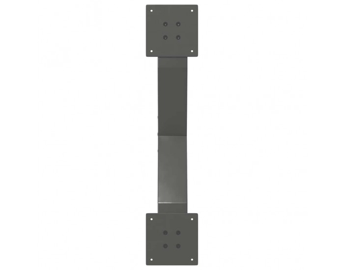 Sonata Picioare pentru măsuță de cafea în formă de X, 2 buc., antracit, 70x(30-31) cm, oțel