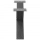 Sonata Picioare pentru măsuță de cafea în formă de X, 2 buc., antracit, 70x(30-31) cm, oțel