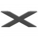 Sonata Picioare pentru măsuță de cafea în formă de X, 2 buc., antracit, 70x(30-31) cm, oțel