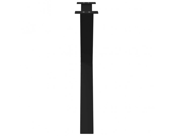 Sonata H Крака за маса за хранене с форма на X 2 бр. черни 90x(72-73) cm