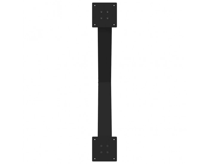 Sonata H Крака за маса за хранене с форма на X 2 бр. черни 90x(72-73) cm