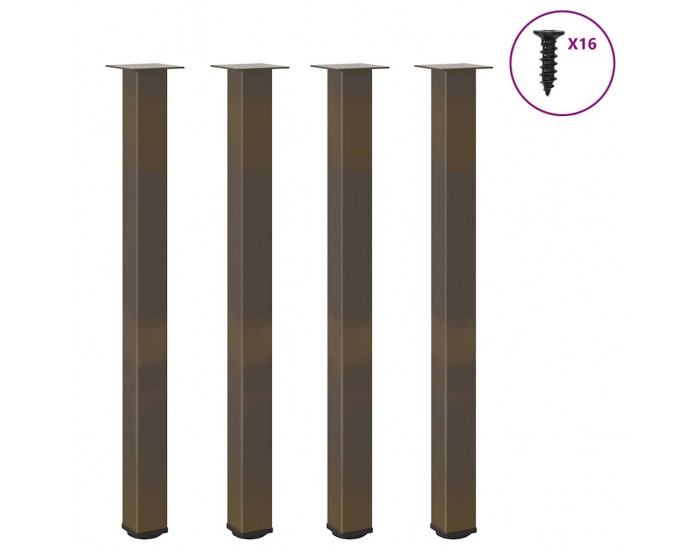 Sonata H Крака за бар маса 4 бр. естествена стомана 110-112 cm стомана
