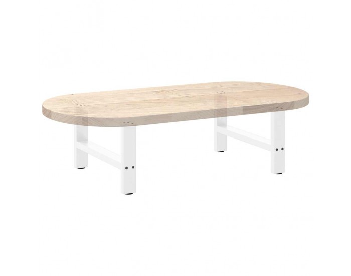 Sonata H Крака за масичка за кафе бели 2 бр. 60x(30-31) см стомана