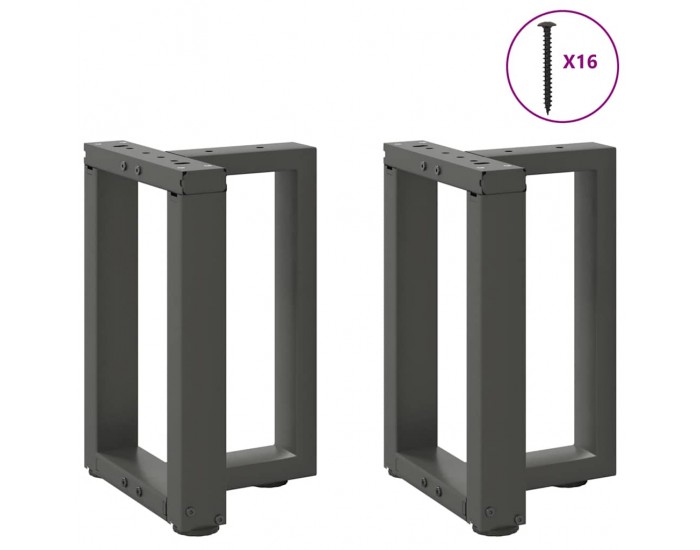 Sonata H Крака за холна маса T-образна 2 бр 38x25x(42-43) см стомана