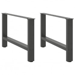 Sonata H Крака за масичка за кафе антрацит 2 бр. 70x(42-43) cm Стомана - Piese pentru mese