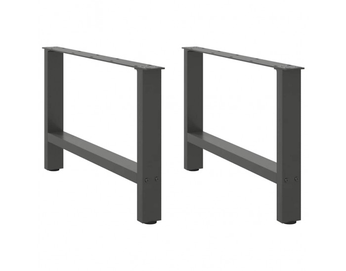 Sonata H Крака за масичка за кафе антрацит 2 бр. 70x(42-43) cm Стомана
