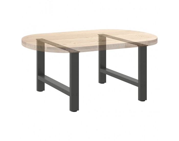 Sonata H Крака за масичка за кафе антрацит 2 бр. 70x(42-43) cm Стомана