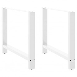Sonata H Крака за трапезна маса бели 2 бр. 90x(72-73) cm стомана - Piese pentru mese