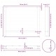 Sonata H Крака за трапезна маса бели 2 бр. 90x(72-73) cm стомана