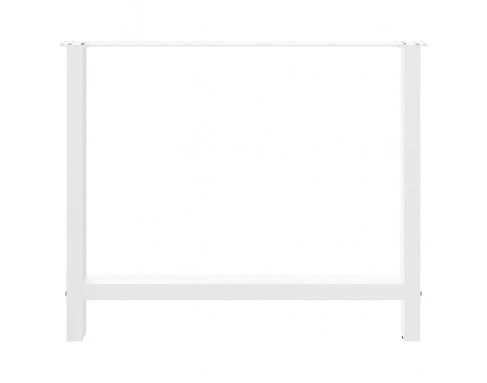 Sonata H Крака за трапезна маса бели 2 бр. 90x(72-73) cm стомана