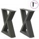 Sonata H Крака за масичка за кафе 2 бр. антрацит 40x(30-31,3) cm стомана
