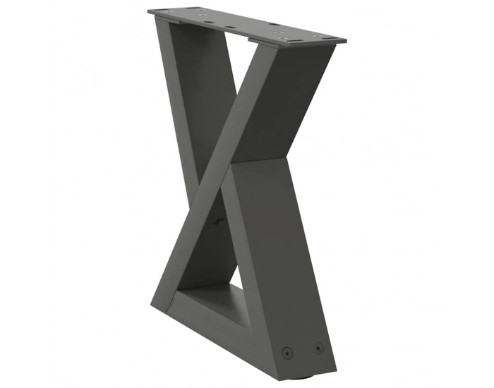 Sonata H Крака за масичка за кафе 2 бр. антрацит 40x(30-31,3) cm стомана