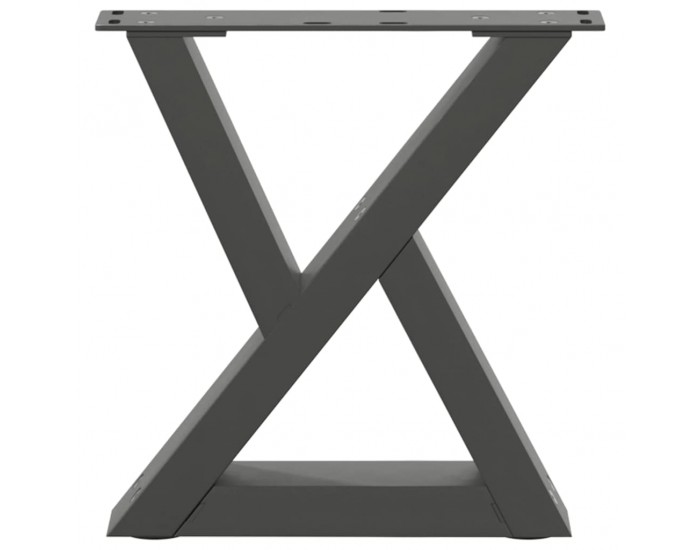 Sonata H Крака за масичка за кафе 2 бр. антрацит 40x(30-31,3) cm стомана