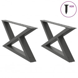 Sonata H Крака за масичка за кафе 2 бр. антрацит 70x(30-31,3) cm стомана - Piese pentru mese