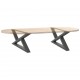 Sonata H Крака за масичка за кафе 2 бр. антрацит 70x(30-31,3) cm стомана