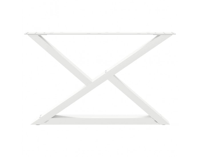 Sonata H Крака за масичка за кафе 2 бр. бели 70x(42-43,3) cm стомана