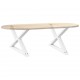 Sonata H Крака за масичка за кафе 2 бр. бели 70x(42-43,3) cm стомана