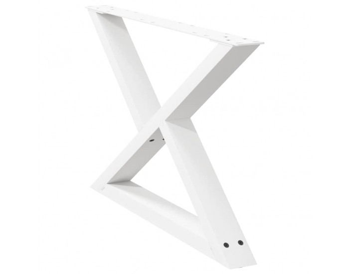 Sonata H Крака за масичка за кафе 2 бр. бели 70x(42-43,3) cm стомана