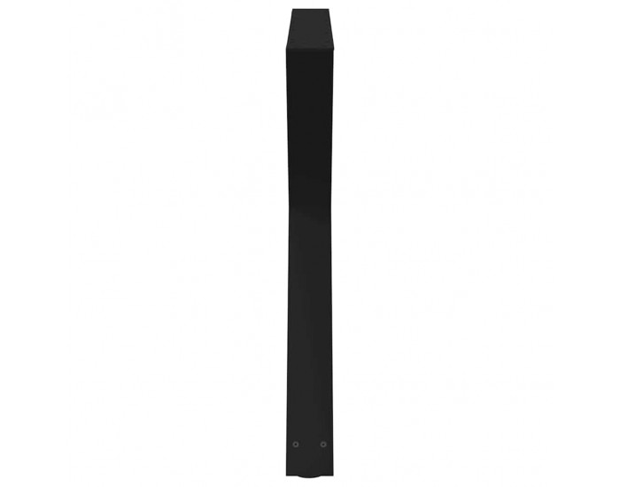 Sonata H Крака за маса за хранене 2 бр. черни 90x(72-73,3) cm стомана