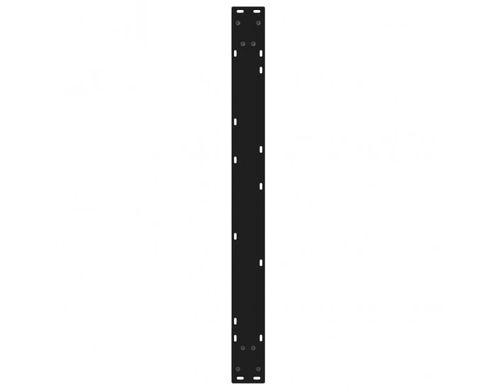 Sonata H Крака за маса за хранене 2 бр. черни 90x(72-73,3) cm стомана