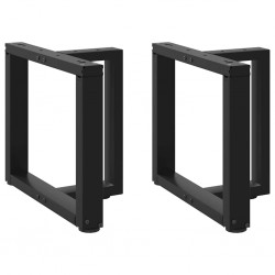 Sonata H Крака за холна маса T-образна 2бр черни 50x25x(42-43)см стомана - Piese pentru mese