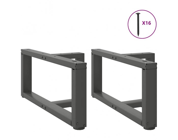 Sonata H Крака за холна маса T-образна 2 бр 60x25x(30-31)см стомана