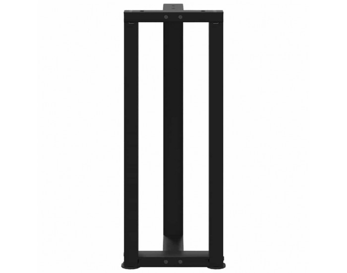 Sonata H Конзолна маса крака T-образна 2бр черни 25x28x(72-73)см стомана