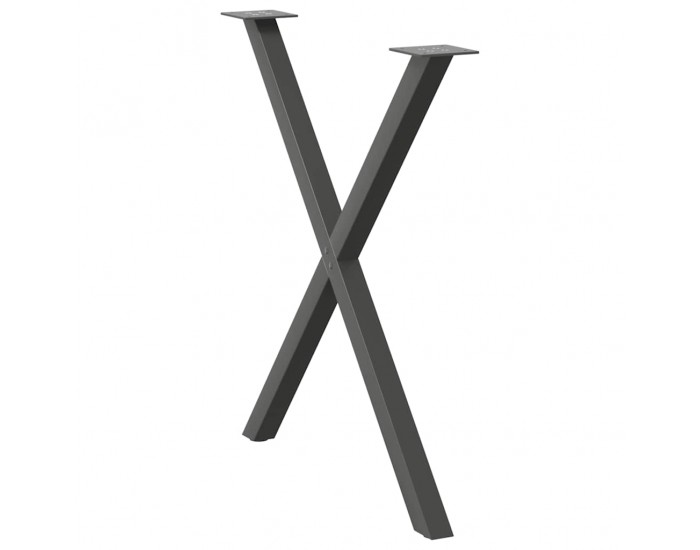 Sonata H Крака за трапезна маса с X-образна 2 бр 80x(72-73) см стомана