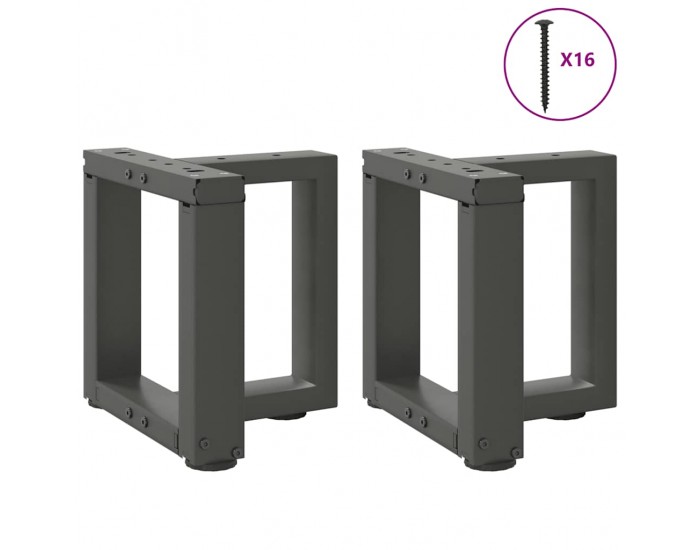 Sonata H Крака за холна маса T-образна 2 бр 30x25x(30-31)см стомана