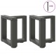 Sonata H Крака за холна маса T-образна 2 бр 30x25x(30-31)см стомана