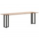 Sonata H Конзолна маса крака T-образна 2 бр 25x28x(72-73) см стомана