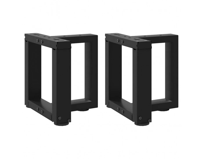 Sonata H Крака за холна маса T-образна 2бр черни 30x25x(30-31)см стомана